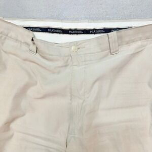 PGA Tour‎ Golf Shorts Khaki Beige Flat Front Activewear Size 38